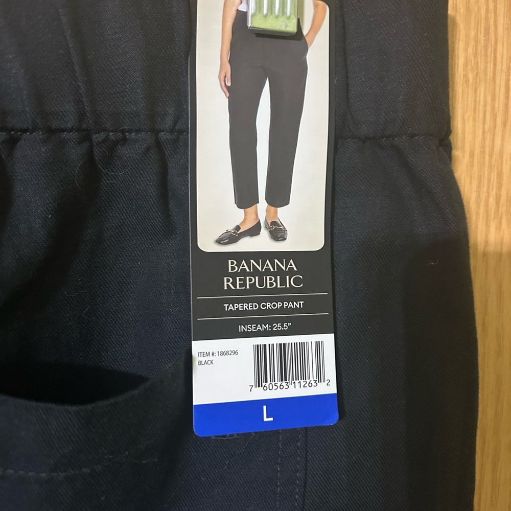 Banana Republic Large Tapered Crop Carpis Pants Business Casual - Picture 5 of 5